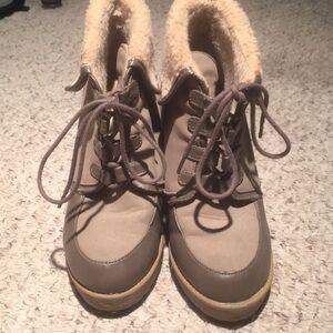 H & M high heeled "winter booties"